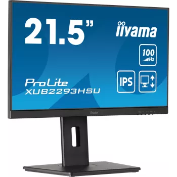 iiyama ProLite XUB2293HSU-B7 datora monitors 54.6 cm (21.5 collu) 1920 x 1080 pikseļi Full HD LED Melns