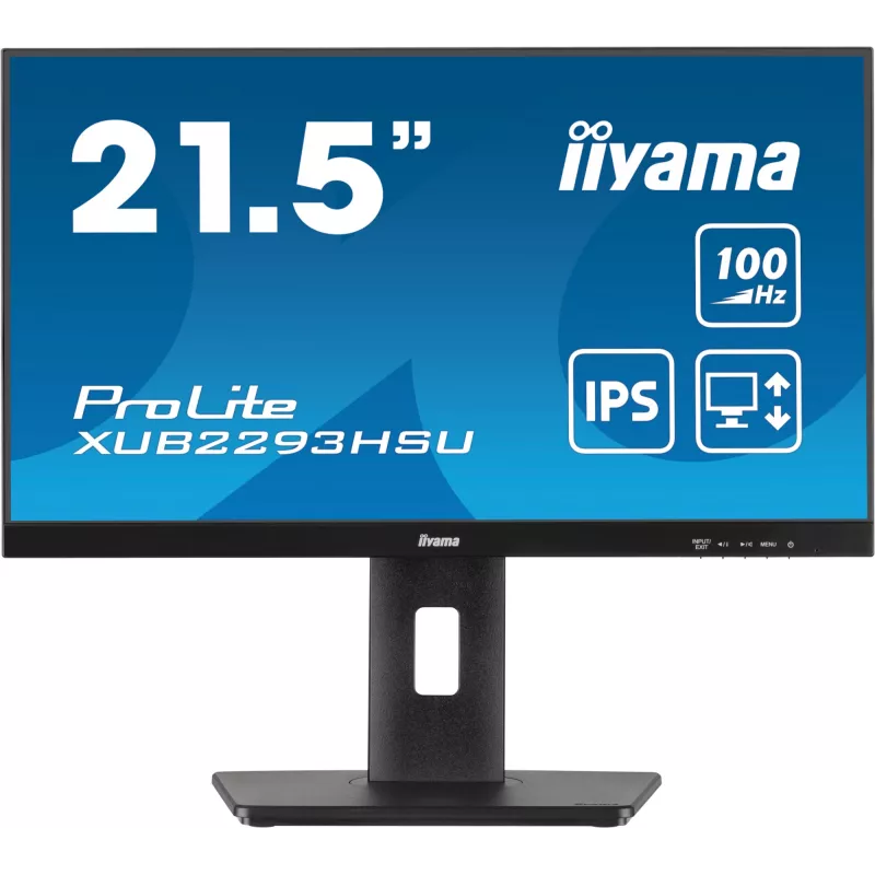 iiyama ProLite XUB2293HSU-B7 datora monitors 54.6 cm (21.5 collu) 1920 x 1080 pikseļi Full HD LED Melns