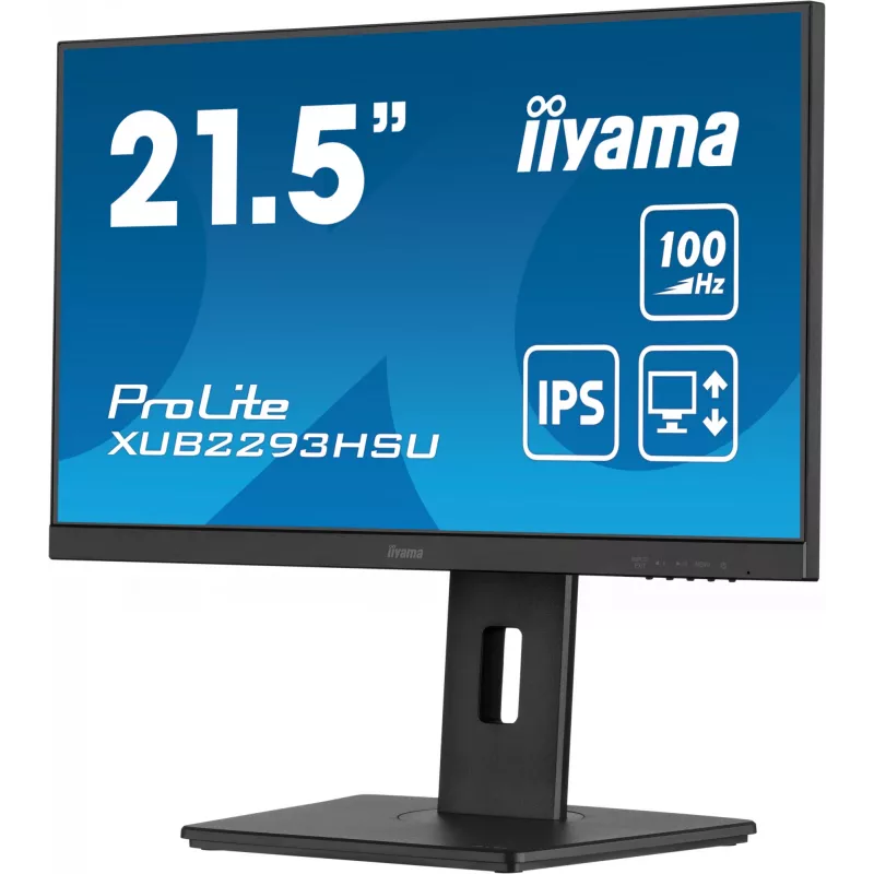 iiyama ProLite XUB2293HSU-B7 datora monitors 54.6 cm (21.5 collu) 1920 x 1080 pikseļi Full HD LED Melns