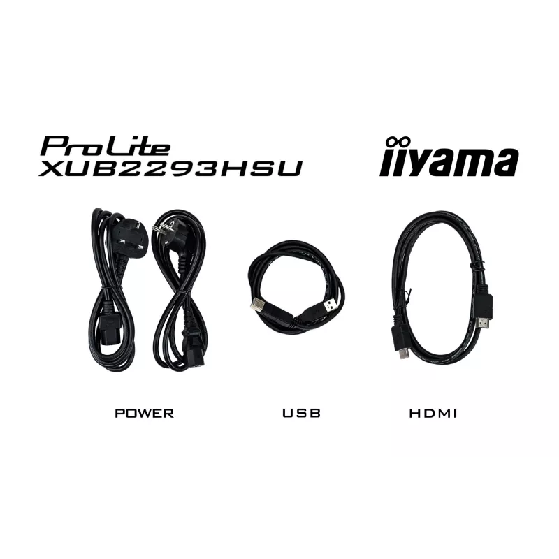 iiyama ProLite XUB2293HSU-B7 datora monitors 54.6 cm (21.5 collu) 1920 x 1080 pikseļi Full HD LED Melns