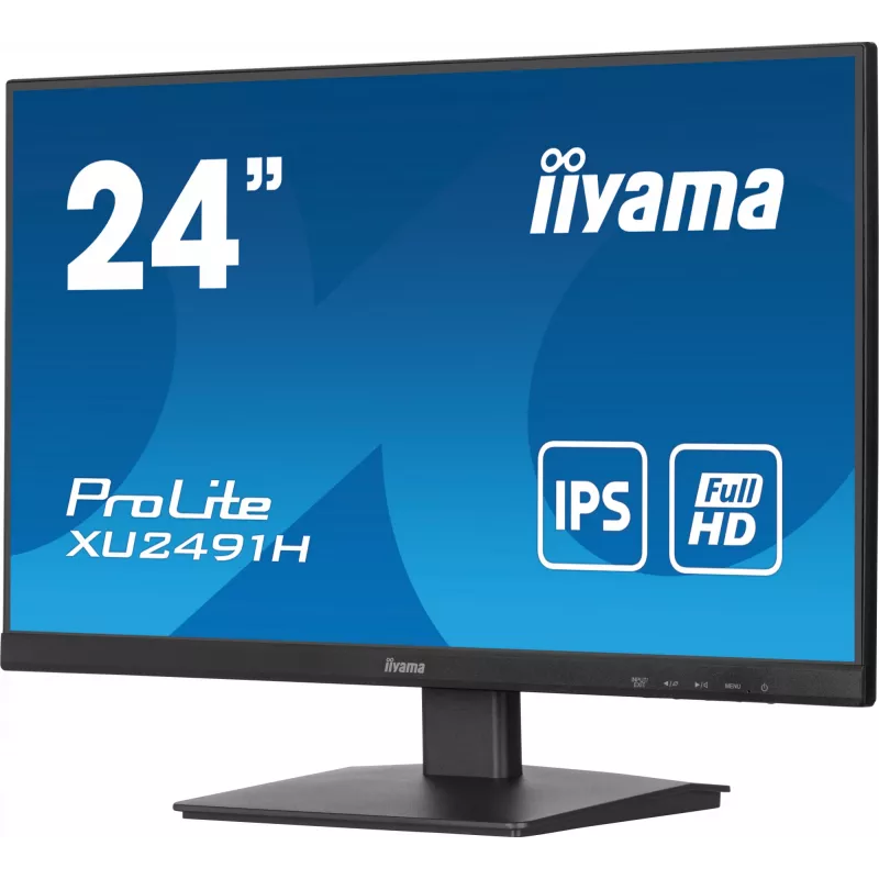 iiyama ProLite XU2491H-B1 datora monitors 60.5 cm (23.8 collas) 1920 x 1080 pikseļi Full HD LED Melns