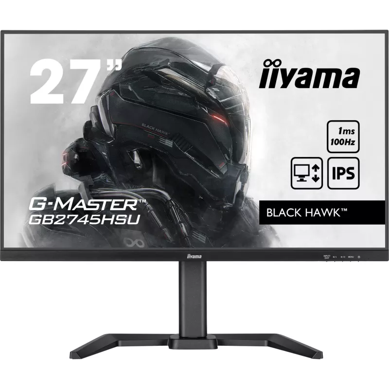 iiyama G-MASTER GB2745HSU-B2 datora monitors 68.6 cm (27 colli) 1920 x 1080 pikseļi Full HD LED Melns