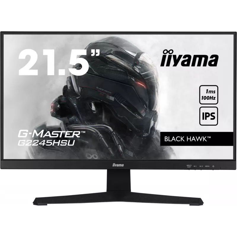 iiyama G-MASTER G2245HSU-B2 datora monitors 54,6 cm (21,5 collu) 1920 x 1080 pikseļi Full HD LED Melns