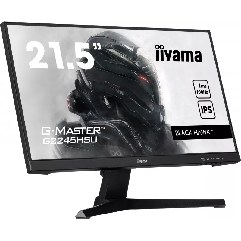 iiyama G-MASTER G2245HSU-B2 datora monitors 54,6 cm (21,5 collu) 1920 x 1080 pikseļi Full HD LED Melns