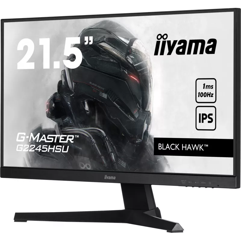 iiyama G-MASTER G2245HSU-B2 datora monitors 54,6 cm (21,5 collu) 1920 x 1080 pikseļi Full HD LED Melns