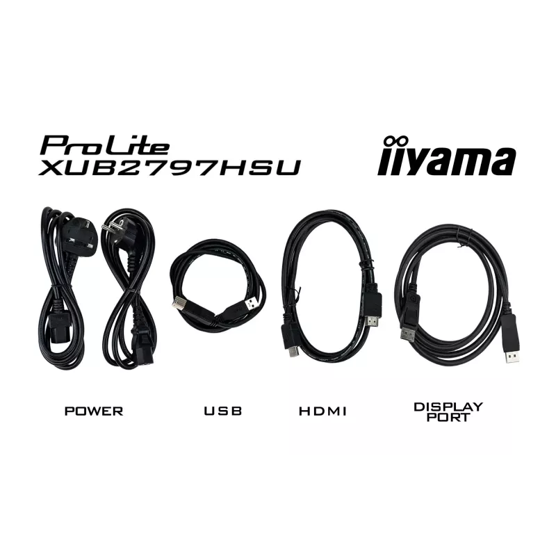 iiyama ProLite XUB2797HSU-W2 datora monitors 68.6 cm (27 colli) 1920 x 1080 pikseļi Full HD LED Balts