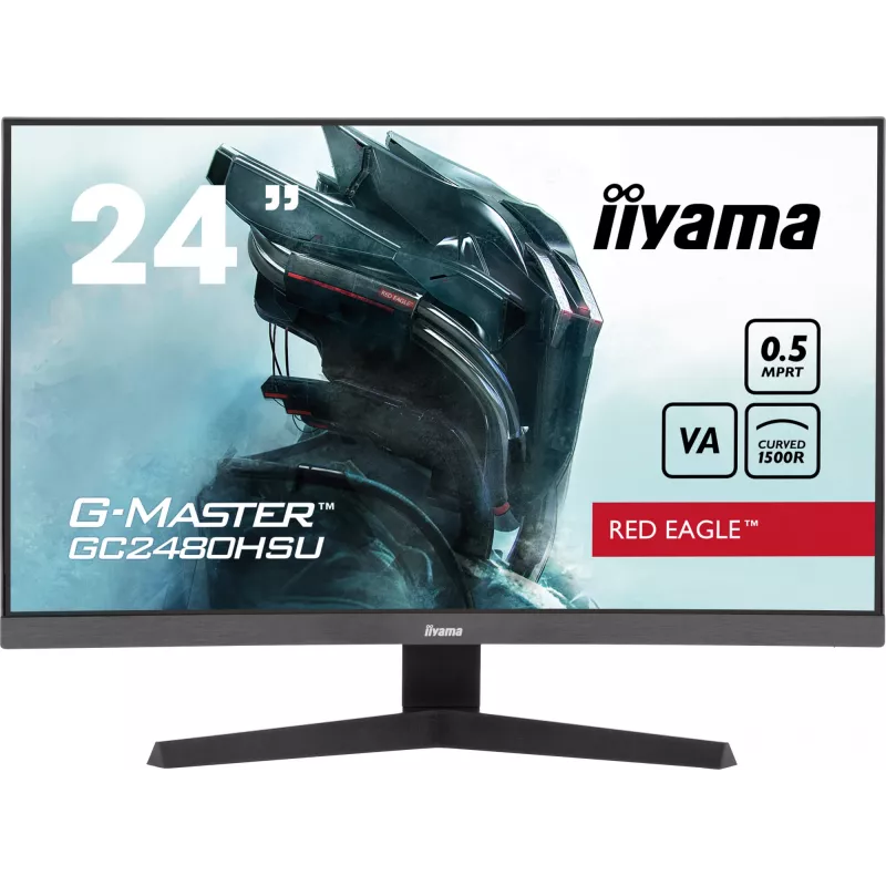 iiyama G-MASTER GC2480HSU-B1 datora monitors 59,9 cm (23,6 collu) 1920 x 1080 pikseļi Full HD LED Melns