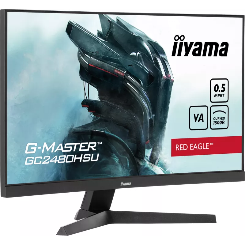 iiyama G-MASTER GC2480HSU-B1 datora monitors 59,9 cm (23,6 collu) 1920 x 1080 pikseļi Full HD LED Melns