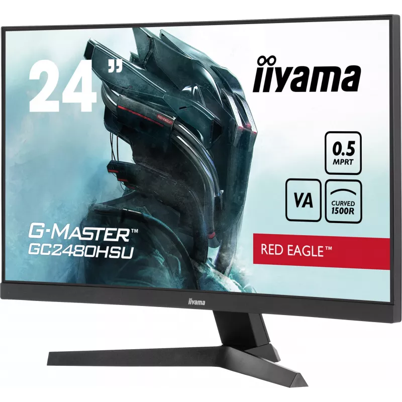 iiyama G-MASTER GC2480HSU-B1 datora monitors 59,9 cm (23,6 collu) 1920 x 1080 pikseļi Full HD LED Melns