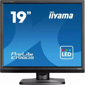 iiyama ProLite E1980S-B1 datora monitors 48,3 cm (19 colli) 1280 x 1024 pikseļi VGA LED Melns