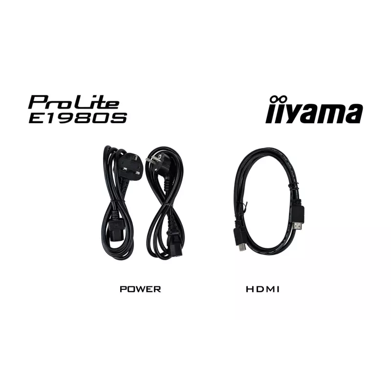 iiyama ProLite E1980S-B1 datora monitors 48,3 cm (19 colli) 1280 x 1024 pikseļi VGA LED Melns