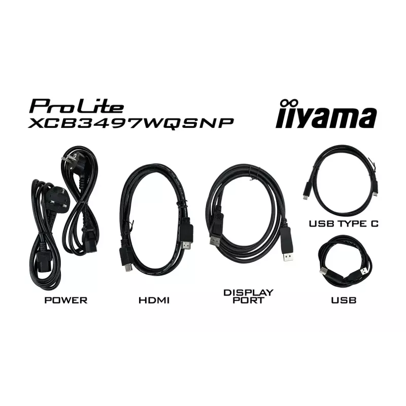 iiyama ProLite XCB3497WQSNP-B1 datora monitors 86,4 cm (34 colli) 3440 x 1440 pikseļi UltraWide Quad HD LED Melns