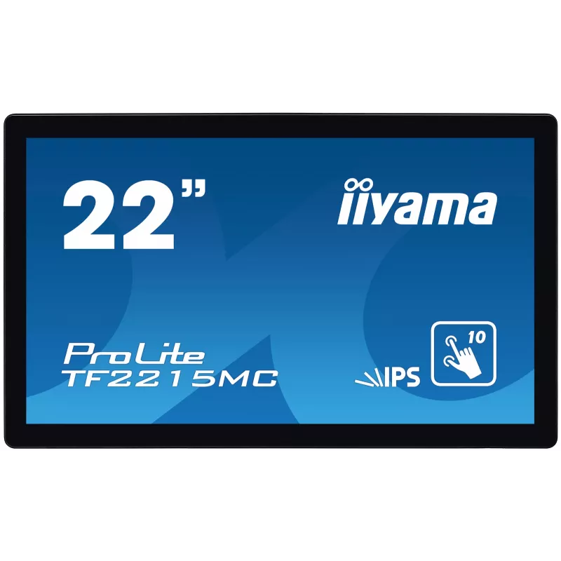 iiyama ProLite TF2215MC-B2 datora monitors 54,6 cm (21,5 collu) 1920 x 1080 pikseļi Full HD LED skārienekrāns Vairāku lietotāju Melns