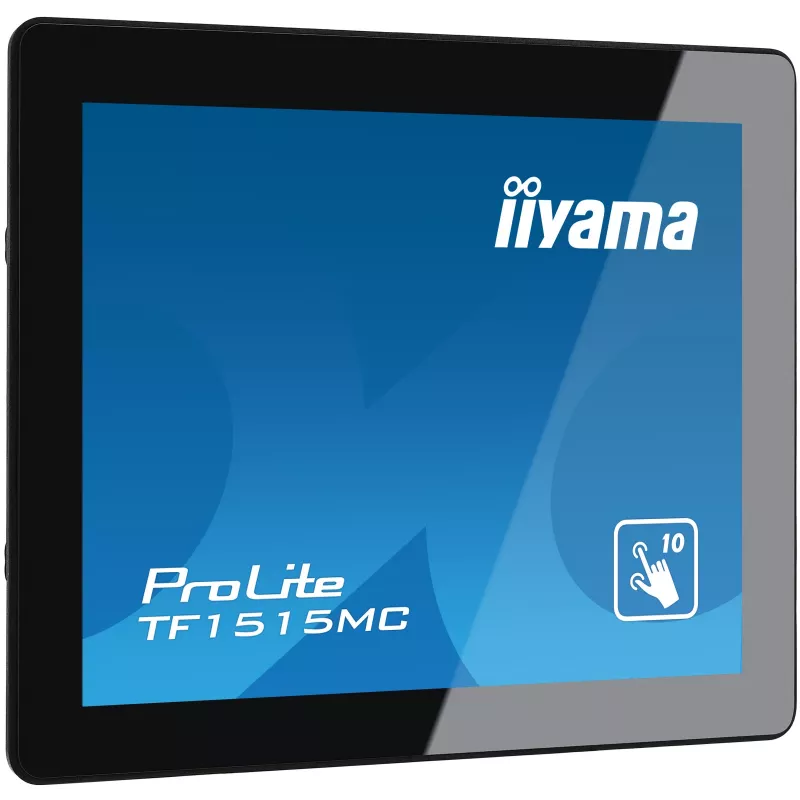 iiyama TF1515MC-B2 datora monitors 38,1 cm (15 collu) 1024 x 768 pikseļi XGA LED skārienekrāns Melns