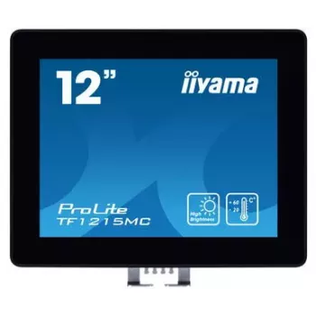iiyama TF1215MC-B1 datora monitors 30,7 cm (12,1 collu) 1024 x 768 pikseļi LCD skārienekrāns Melns
