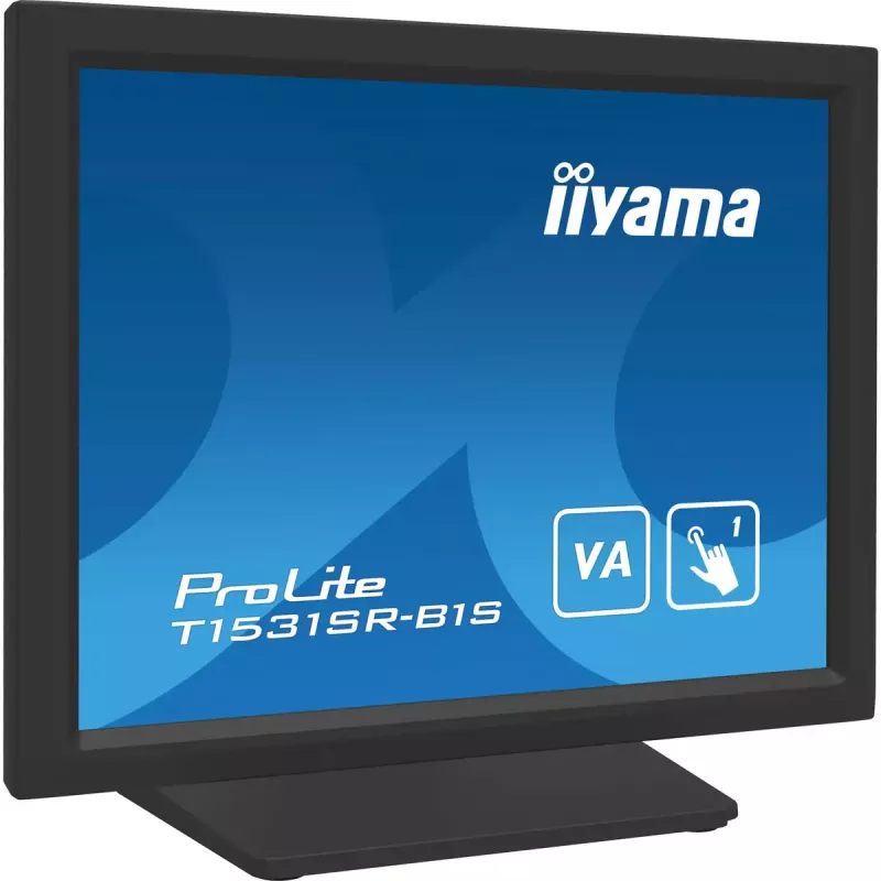 iiyama T1531SR-B1S datora monitors 38,1 cm (15 collu) 1024 x 768 pikseļi XGA LCD skārienekrāns Melns