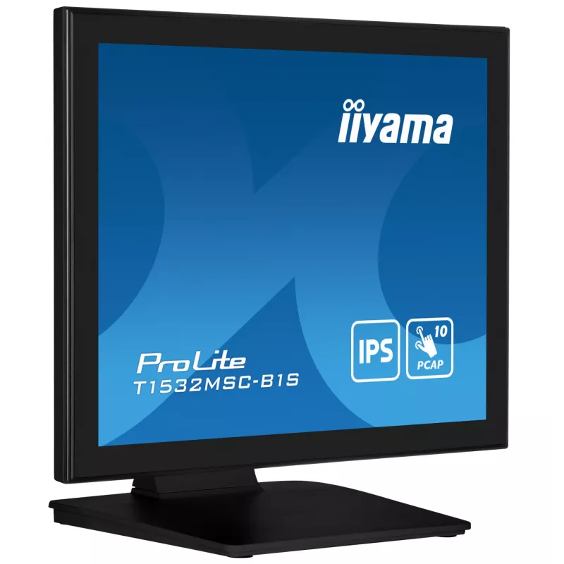 iiyama ProLite T1532MSC-B1S datora monitors 38,1 cm (15 collu) 1024 x 768 pikseļi XGA LCD skārienekrāns Melns