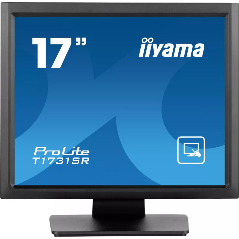 iiyama ProLite T1731SR-B1S datora monitors 43,2 cm (17 collu) 1280 x 1024 pikseļi SXGA LCD skārienekrāns Melns