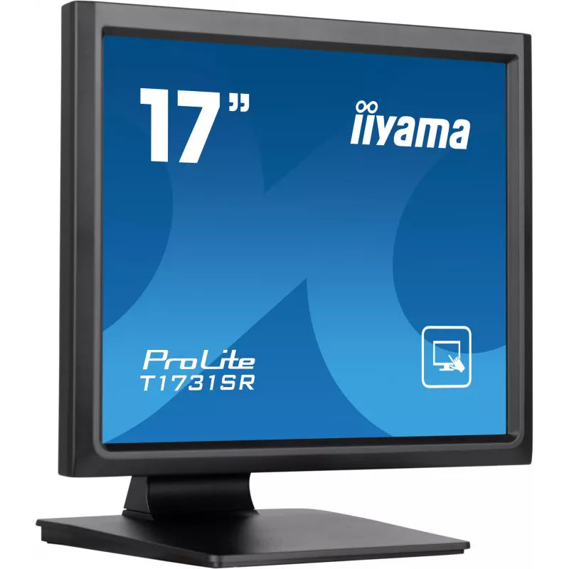 iiyama ProLite T1731SR-B1S datora monitors 43,2 cm (17 collu) 1280 x 1024 pikseļi SXGA LCD skārienekrāns Melns