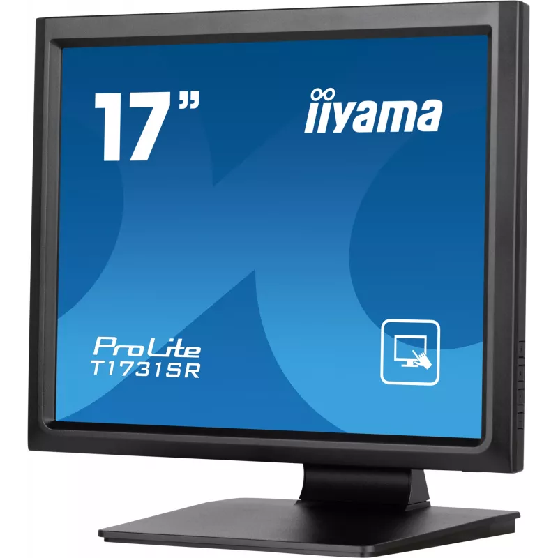 iiyama ProLite T1731SR-B1S datora monitors 43,2 cm (17 collu) 1280 x 1024 pikseļi SXGA LCD skārienekrāns Melns