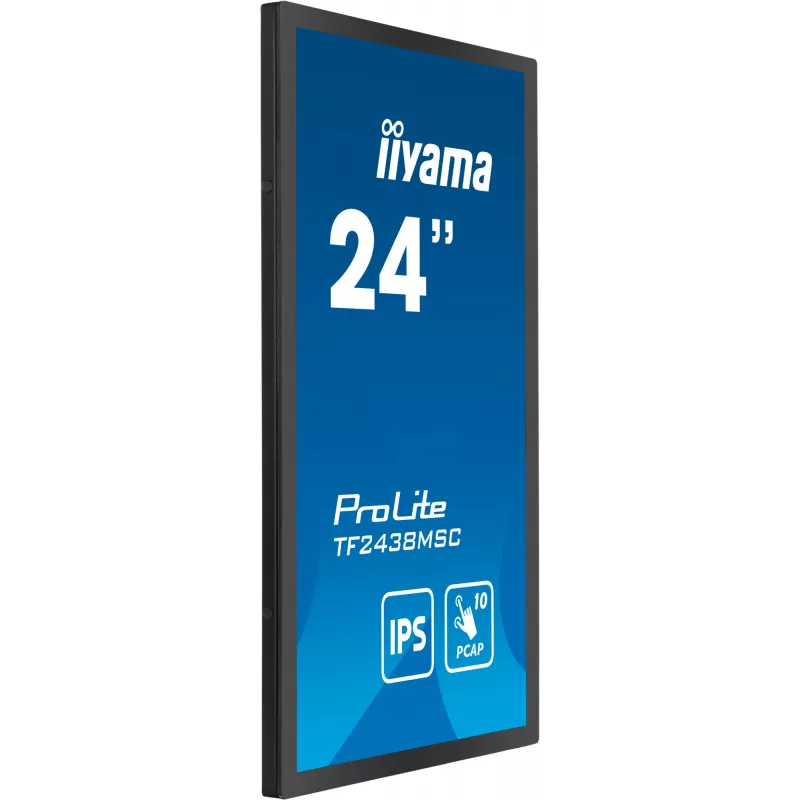 iiyama TF2438MSC-B1 datora monitors 60.5 cm (23.8 collas) 1920 x 1080 pikseļi Full HD LED skārienekrāns Melns