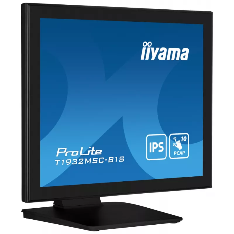 iiyama ProLite T1932MSC-B1S datora monitors 48,3 cm (19 collu) 1280 x 1024 pikseļi Full HD LED Skārienjūtīgs Galda Melns