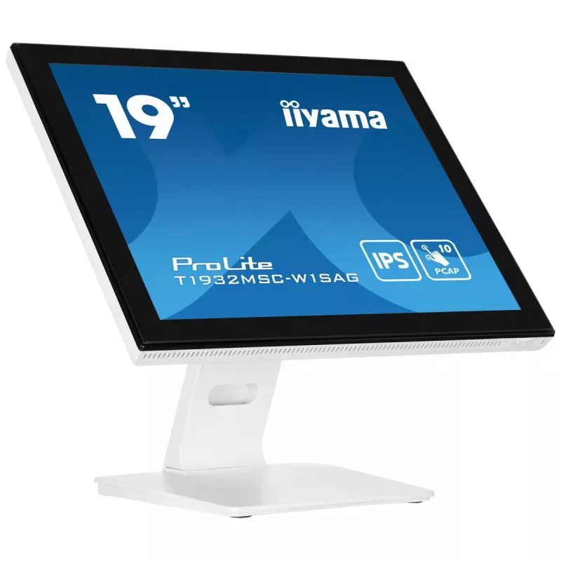 iiyama ProLite T1932MSC-W1SAG datora monitors 48.3 cm (19 collu) 1280 x 1024 pikseļi Full HD LED skārienekrāns Galda balts