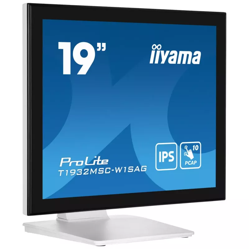 iiyama ProLite T1932MSC-W1SAG datora monitors 48.3 cm (19 collu) 1280 x 1024 pikseļi Full HD LED skārienekrāns Galda balts