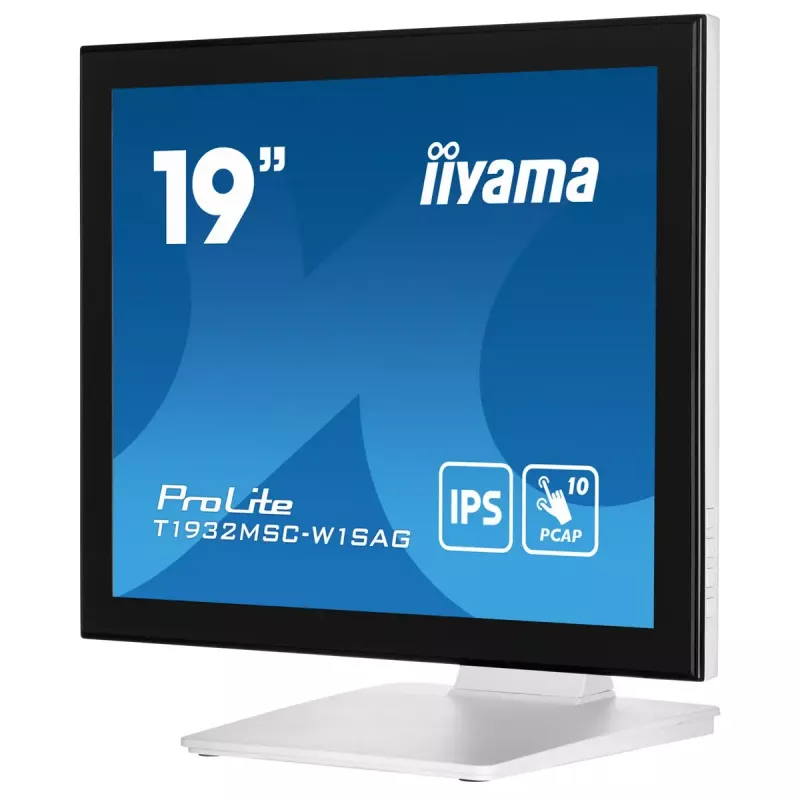 iiyama ProLite T1932MSC-W1SAG datora monitors 48.3 cm (19 collu) 1280 x 1024 pikseļi Full HD LED skārienekrāns Galda balts