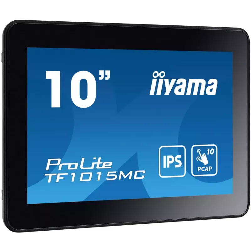 iiyama TF1015MC-B3 datora monitors 25,6 cm (10,1 collu) 1280 x 800 pikseļi HD LED skārienekrāns Melns