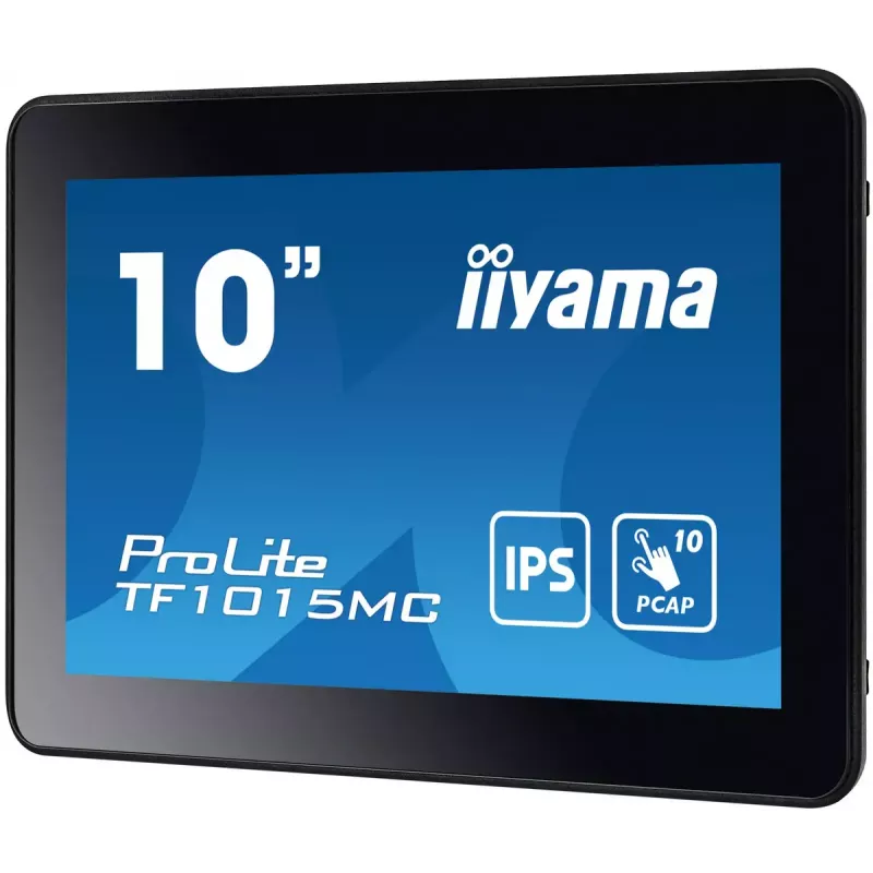 iiyama TF1015MC-B3 datora monitors 25,6 cm (10,1 collu) 1280 x 800 pikseļi HD LED skārienekrāns Melns