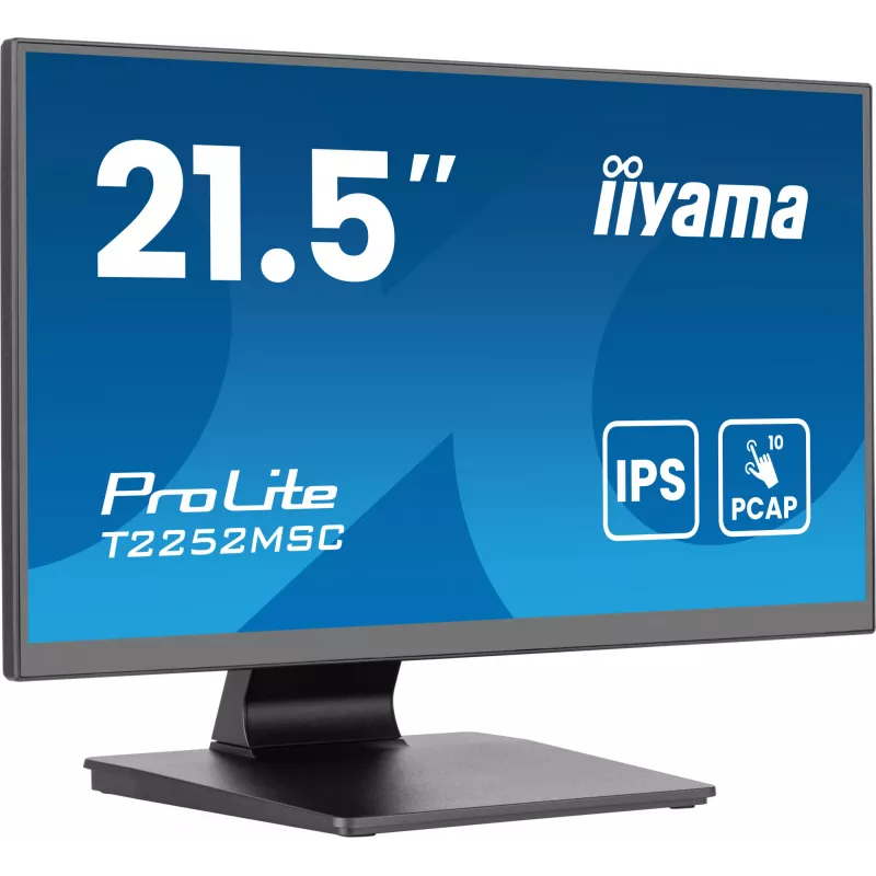 iiyama ProLite T2252MSC-B2AG datora monitors 54,6 cm (21,5 collu) 1920 x 1080 pikseļi Full HD LCD skārienekrāns Melns