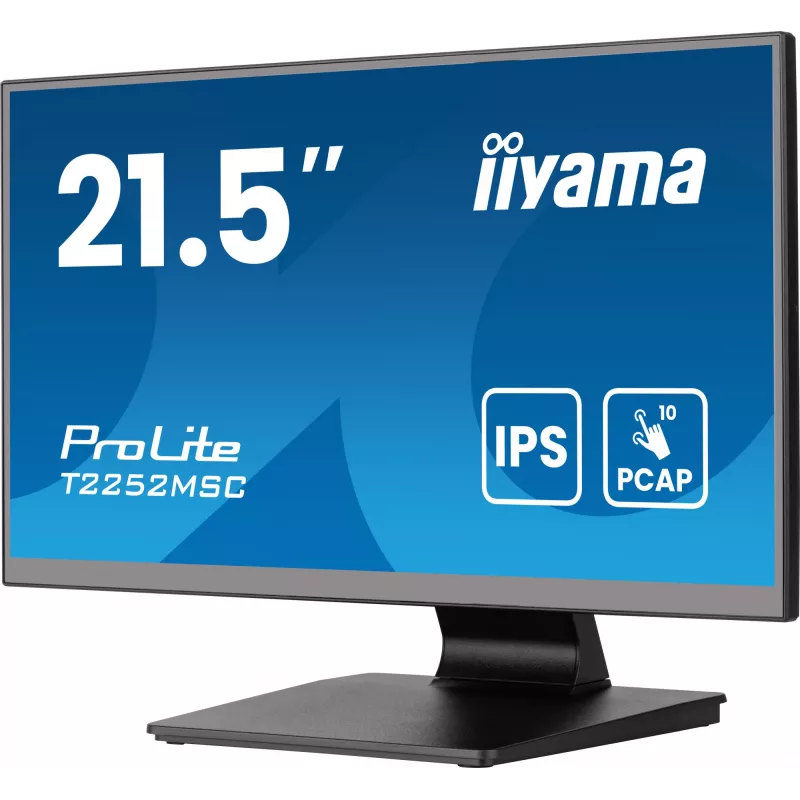 iiyama ProLite T2252MSC-B2AG datora monitors 54,6 cm (21,5 collu) 1920 x 1080 pikseļi Full HD LCD skārienekrāns Melns