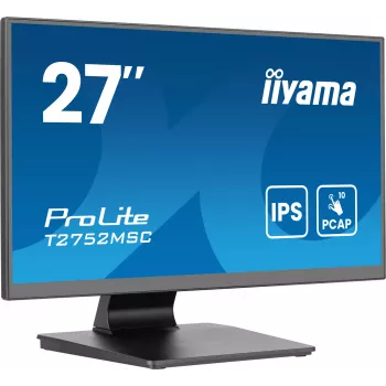 iiyama ProLite T2752MSC-B1AG datora monitors 68.6 cm (27 colli) 1920 x 1080 pikseļi Full HD LED Skārienekrāns Melns
