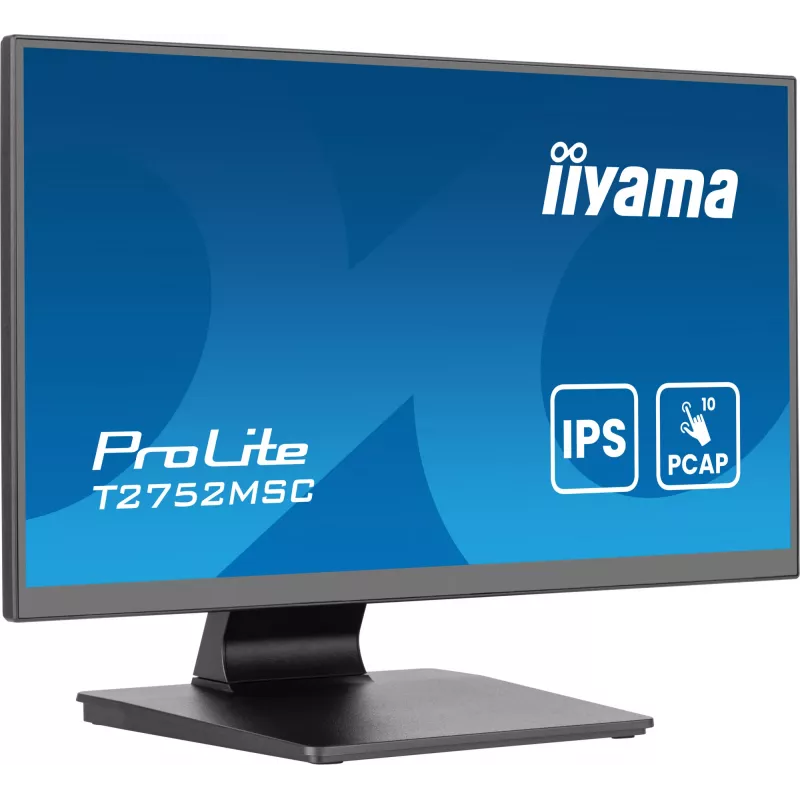 iiyama ProLite T2752MSC-B1AG datora monitors 68.6 cm (27 colli) 1920 x 1080 pikseļi Full HD LED Skārienekrāns Melns