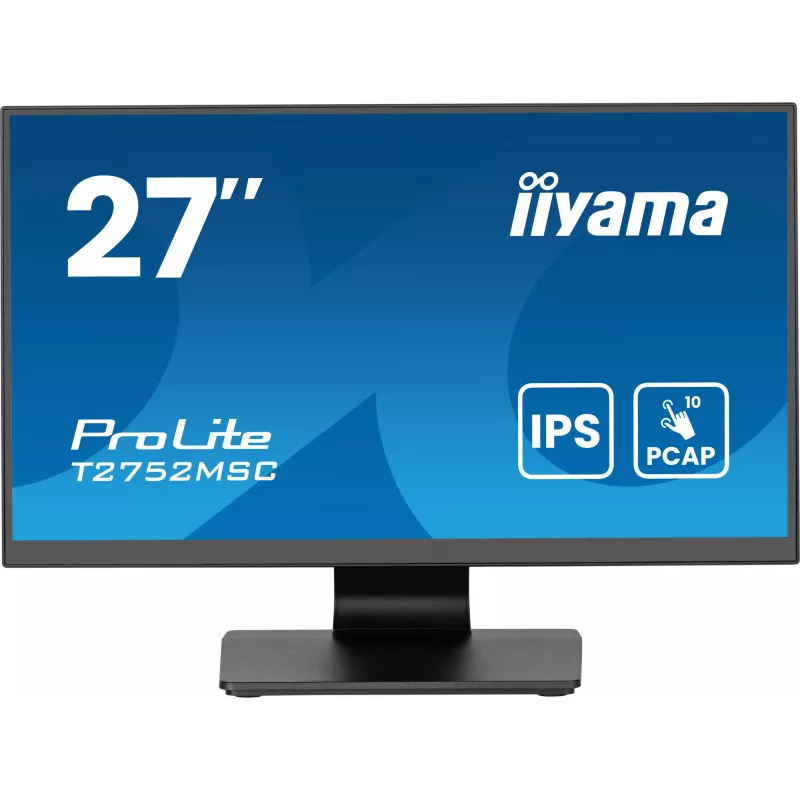 iiyama ProLite T2752MSC-B1AG datora monitors 68.6 cm (27 colli) 1920 x 1080 pikseļi Full HD LED Skārienekrāns Melns