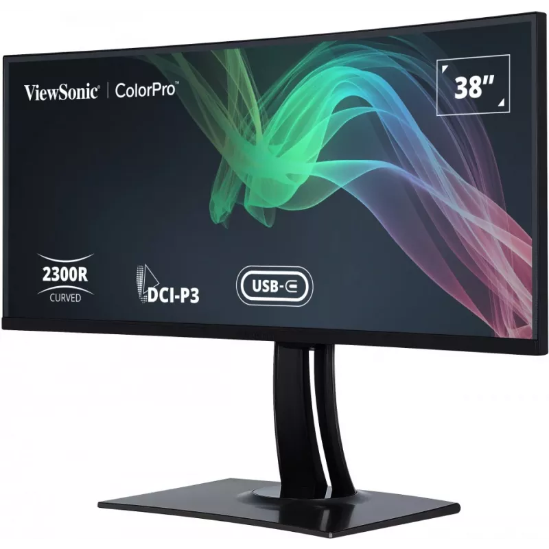 ViewSonic VP3881A datora monitors 96,5 cm (38 colli) 3840 x 1600 pikseļi Quad HD+ LED Melns