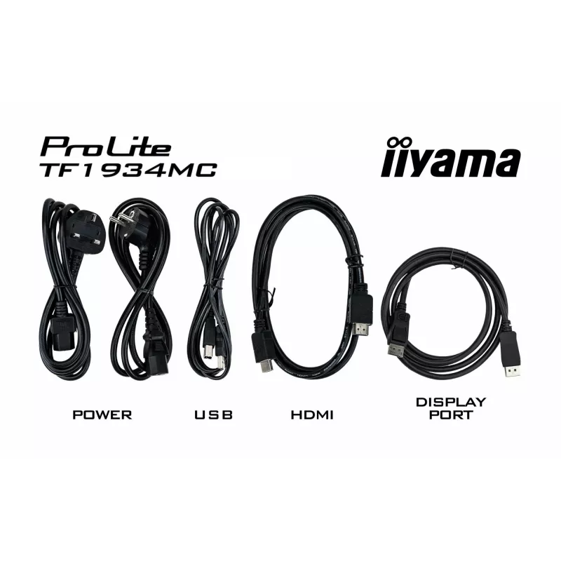 iiyama ProLite TF1934MC-B7X datora monitors 48,3 cm (19 collu) 1280 x 1024 pikseļi SXGA LED Skārienekrāns Melns