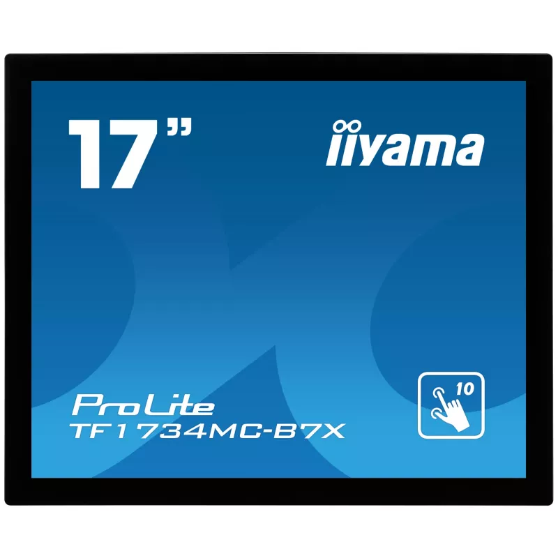 iiyama TF1734MC-B7X datora monitors 43,2 cm (17 colli) 1280 x 1024 pikseļi SXGA LED skārienekrāns Melns