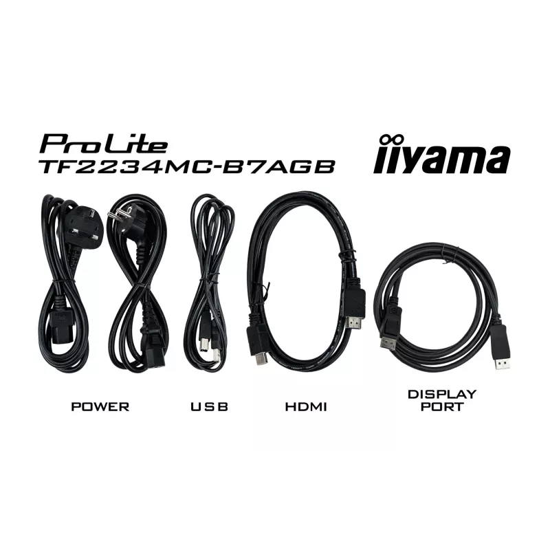 iiyama ProLite TF2234MC-B7AGB datora monitors 54.6 cm (21.5 collu) 1920 x 1080 pikseļi Full HD LED skārienekrāns Vairāku lietotāju Melns