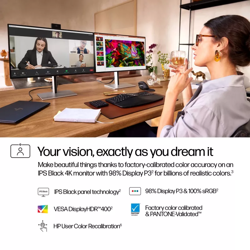 HP Series 7 Pro 27 collu 4K konferenču monitors - 727pm