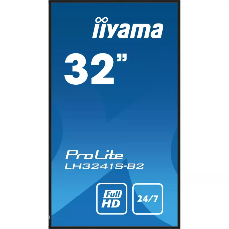iiyama LH3241S-B2 Signage Display Kiosk dizains 80 cm (31,5 collu) LED 350 cd/m² Full HD Melns 24/7