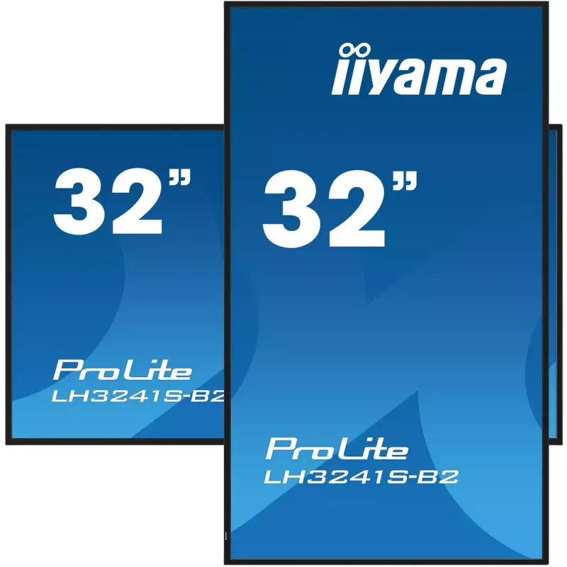 iiyama LH3241S-B2 Signage Display Kiosk dizains 80 cm (31,5 collu) LED 350 cd/m² Full HD Melns 24/7