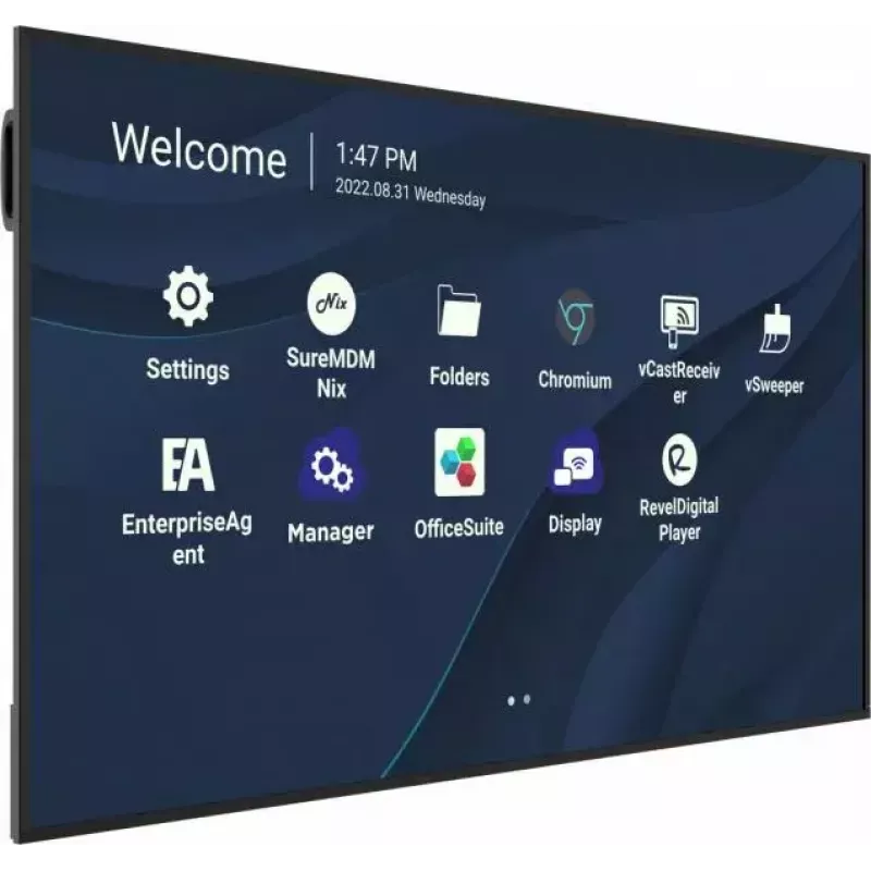 Viewsonic CDE7530 Signage Display 190.5 cm (75 collas) Wi-Fi 450 cd/m² 4K Ultra HD Melns Iebūvēts procesors Android 11