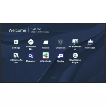 Viewsonic CDE7530 Signage Display 190.5 cm (75 collas) Wi-Fi 450 cd/m² 4K Ultra HD Melns Iebūvēts procesors Android 11