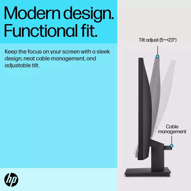 Monitors HP P24v G5 23.8 collu Full HD LCD 1920x1080
