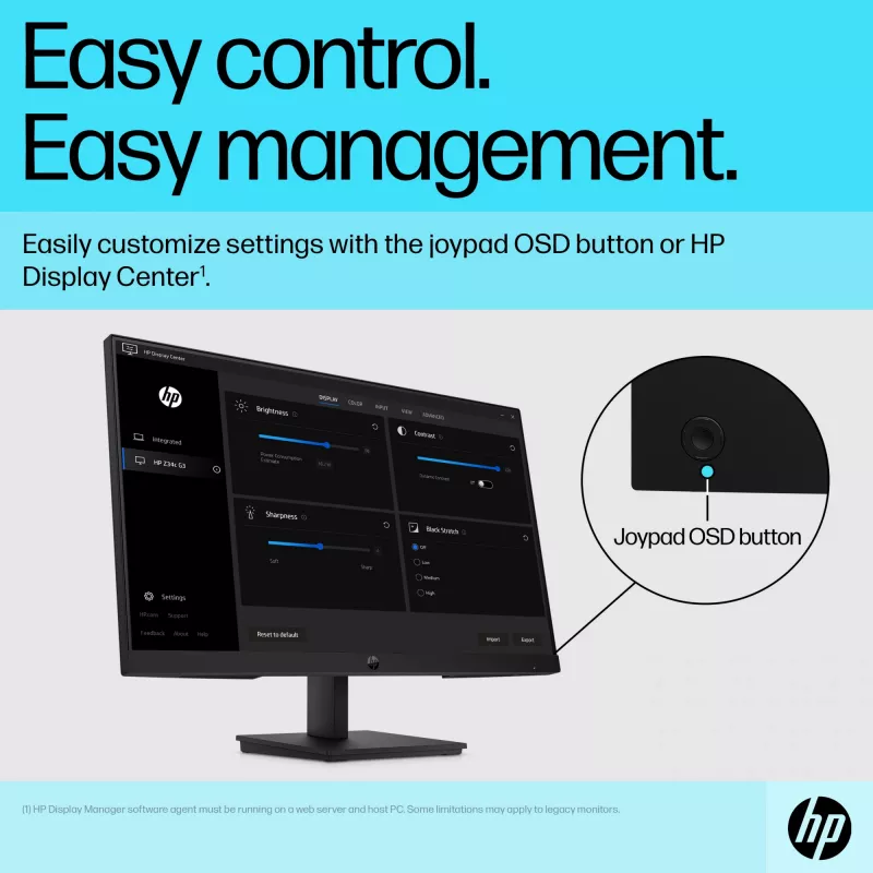 Monitors HP P24v G5 23.8 collu Full HD LCD 1920x1080