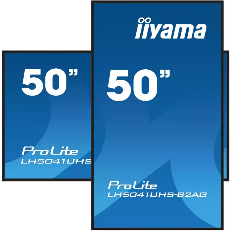 iiyama LH5041UHS-B2AG Signage Display Digitālās izkārtnes plakanais panelis 127 cm (50 collas) LCD 500 cd/m² 4K Ultra HD Melns 24/7