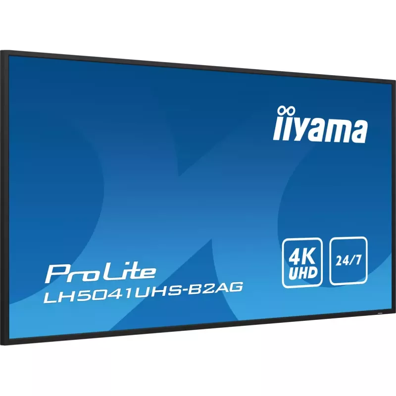 iiyama LH5041UHS-B2AG Signage Display Digitālās izkārtnes plakanais panelis 127 cm (50 collas) LCD 500 cd/m² 4K Ultra HD Melns 24/7