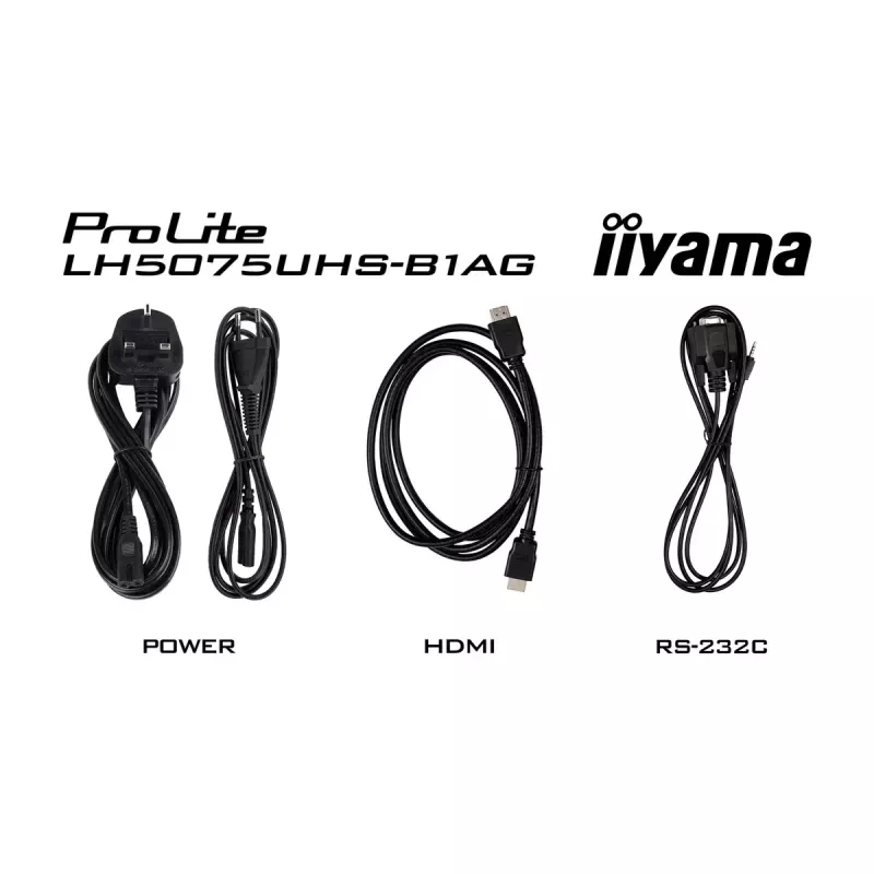 Digitālās izkārtnes plakanais panelis iiyama LH5075UHS-B1AG 49,5 collu LCD 4K Ultra HD 3840 x 2160